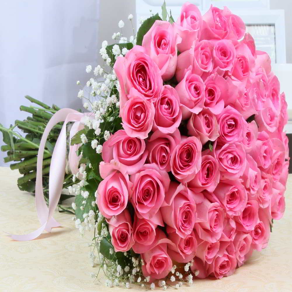 Pink Rose Flower Bouquet